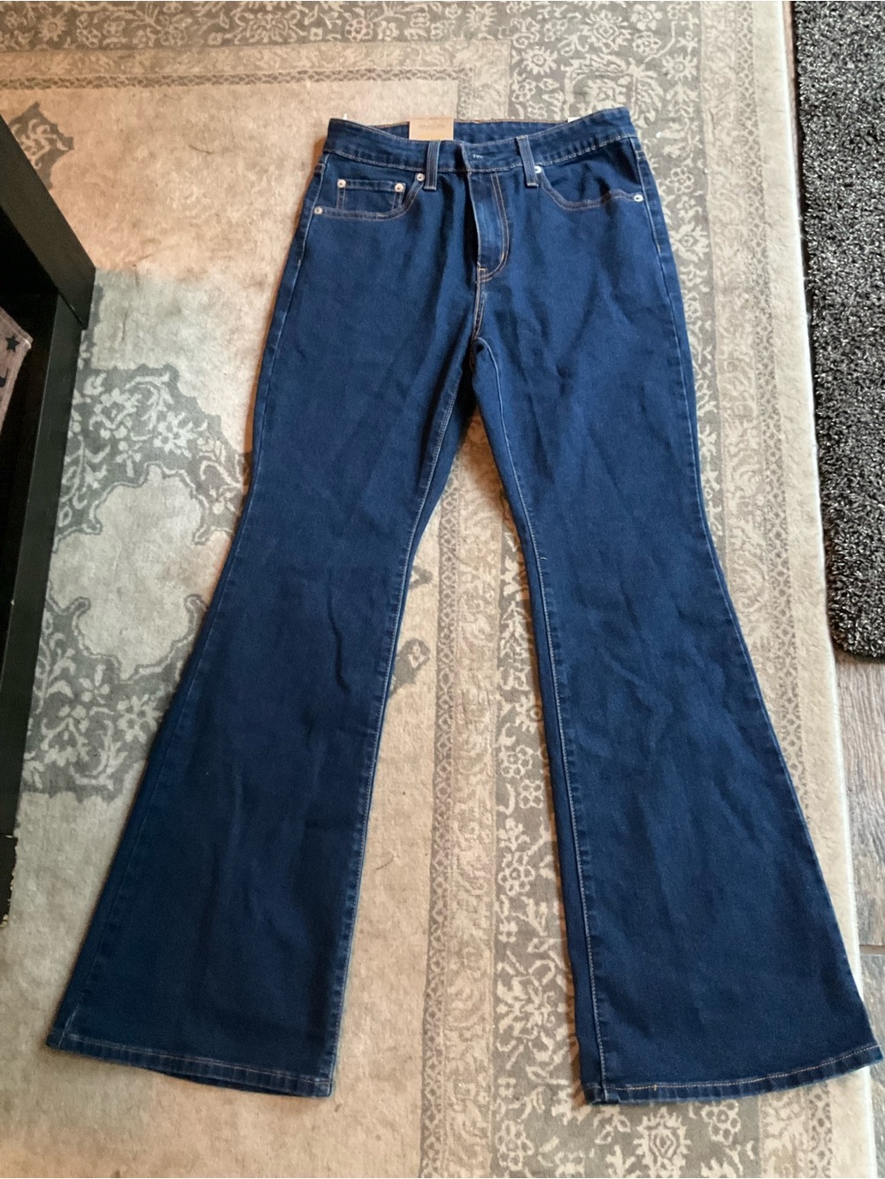 Levi's Women's Dark Blue Flare Jeans High Rise 28x30